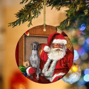 German Shorthaired Pointer With Santa Christmas Christmas&hellip;