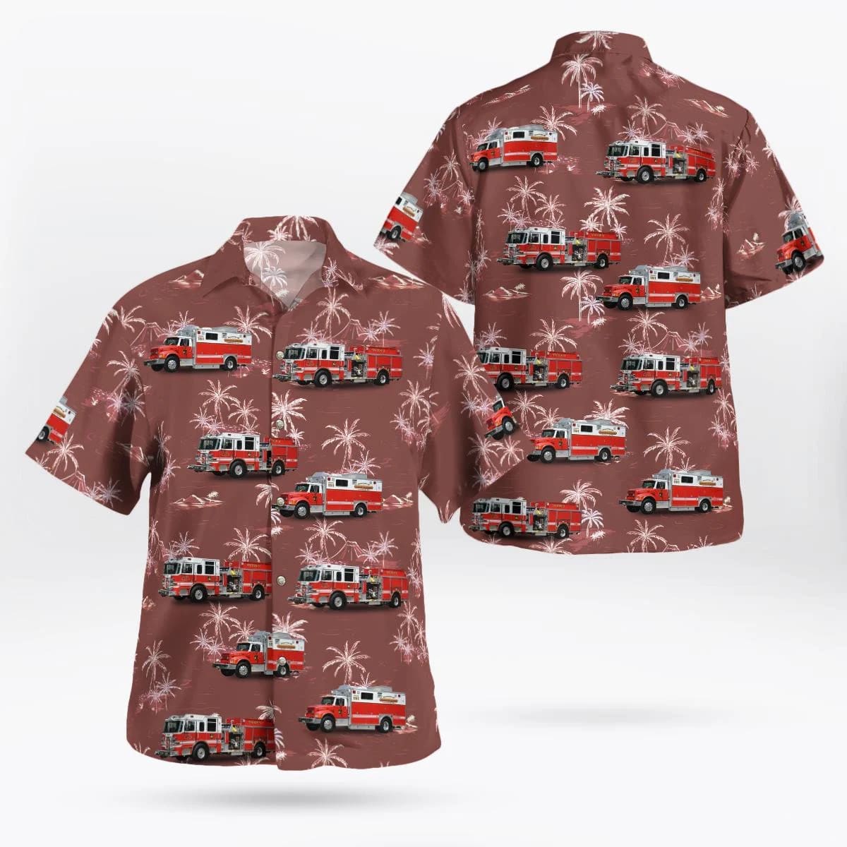Gladstone, New Jersey, Pepack & Gladstone Fire Department Hawaiian Shirt – Gifts For Firefighters In Gladstone, NJ