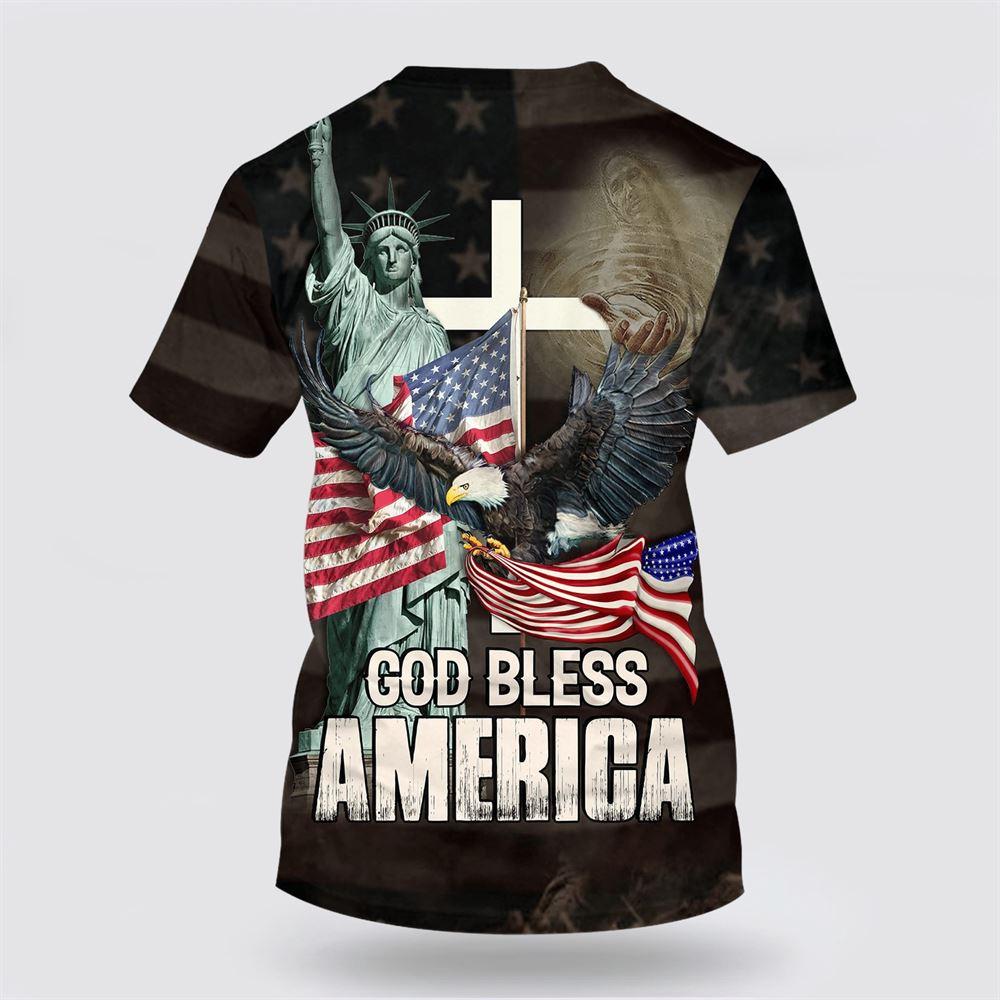 God Bless America All Over Print 3D T Shirt – Gifts For Jesus Lovers God Bless America All Over Print 3D T Shirt – Gifts For Jesus Lovers
