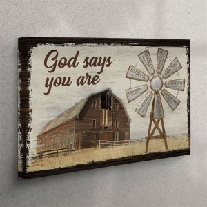 God Says You Are Canvas Wall Art&hellip;