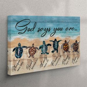 God Says You Are Canvas Wall Art&hellip;