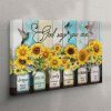 God Says You Are Sunflower Canvas Wall Art – Christian Wall Art Canvas