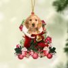Golden Cocker Spaniel-Pine Truck Hanging Christmas Plastic Hanging Ornament – Funny Ornament