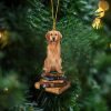 Goldendoodle Lovely Tree Gift For Goldendoodle Lover Gift For Dog Mom Christmas Plastic Hanging Ornament