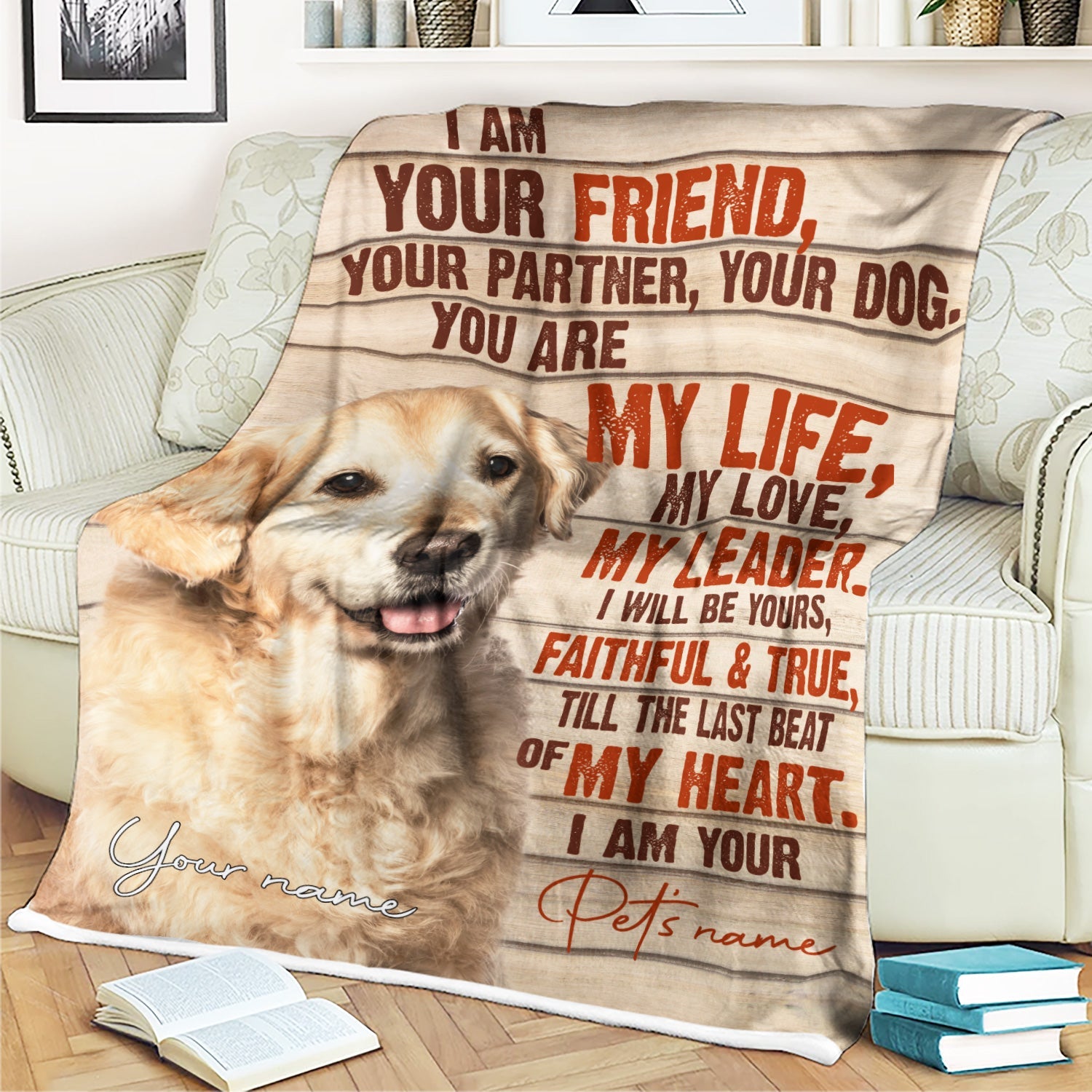 Golden Retriever – Your Friend Your Partner Blanket – Gift For Dog Loverrs – Memorial Sherpa Blanket, Fleece Blanket Golden Retriever – Your Friend Your Partner Blanket – Gift For Dog Loverrs – Memorial Sherpa Blanket, Fleece Blanket
