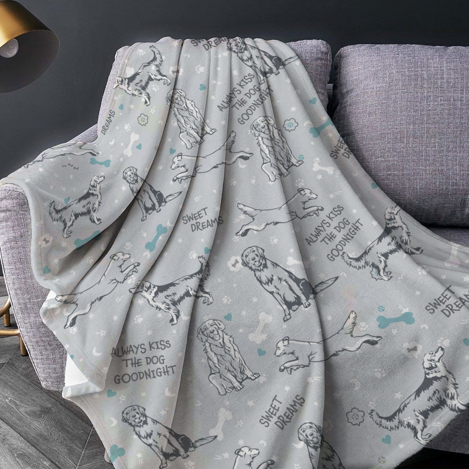 Golden Retriever Sleepy  Fleece Throw Blanket – Pendleton Sherpa Fleece Blanket – Gifts For Dog Lover