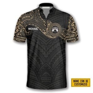 Golden Tribal Tattoo Bowling Personalized Names And Team Jersey Shirt Gift For Bowling Enthusiasts 3 aw6abt.jpg