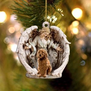 Goldendoodle-Angel Hug Winter Love Two Sided Christmas&hellip;