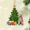 Goldendoodle-Christmas Dog Friends Hanging Christmas Plastic Hanging Ornament