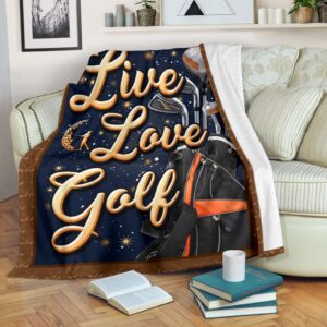 Golf Live Love Pre Fleece Throw Blanket&hellip;