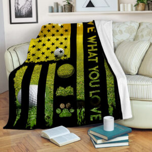 Golf Live What You Love Fleece Throw&hellip;