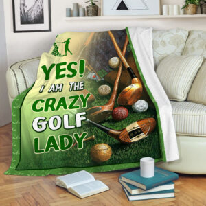 Golf Yes I Am The Crazy Fleece&hellip;