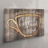 Good Days Start With Coffee And Jesus Canvas Wall Art Print – Christian Wall Art Canvas