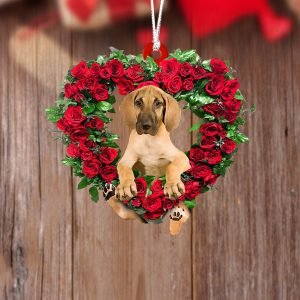 Great Dane-Heart Wreath Two Sides Christmas Plastic&hellip;