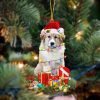 Great Dane-Sleep On The Moon Christmas Two Sided Christmas Plastic Hanging Ornament