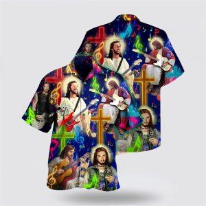 Guitar Jesus Love Guitar Hawaiian Shirt –&hellip;