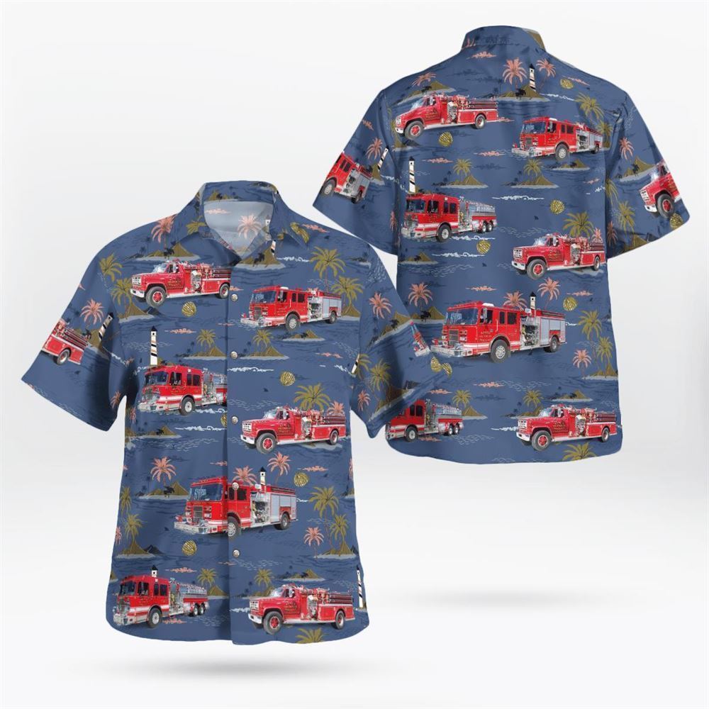 Hammonton, New Jersey, Mullica Township Fire Department No 16 Nesco Volunteer Fire Company No. 2 Hawaiian Shirt – Gifts For Firefighters