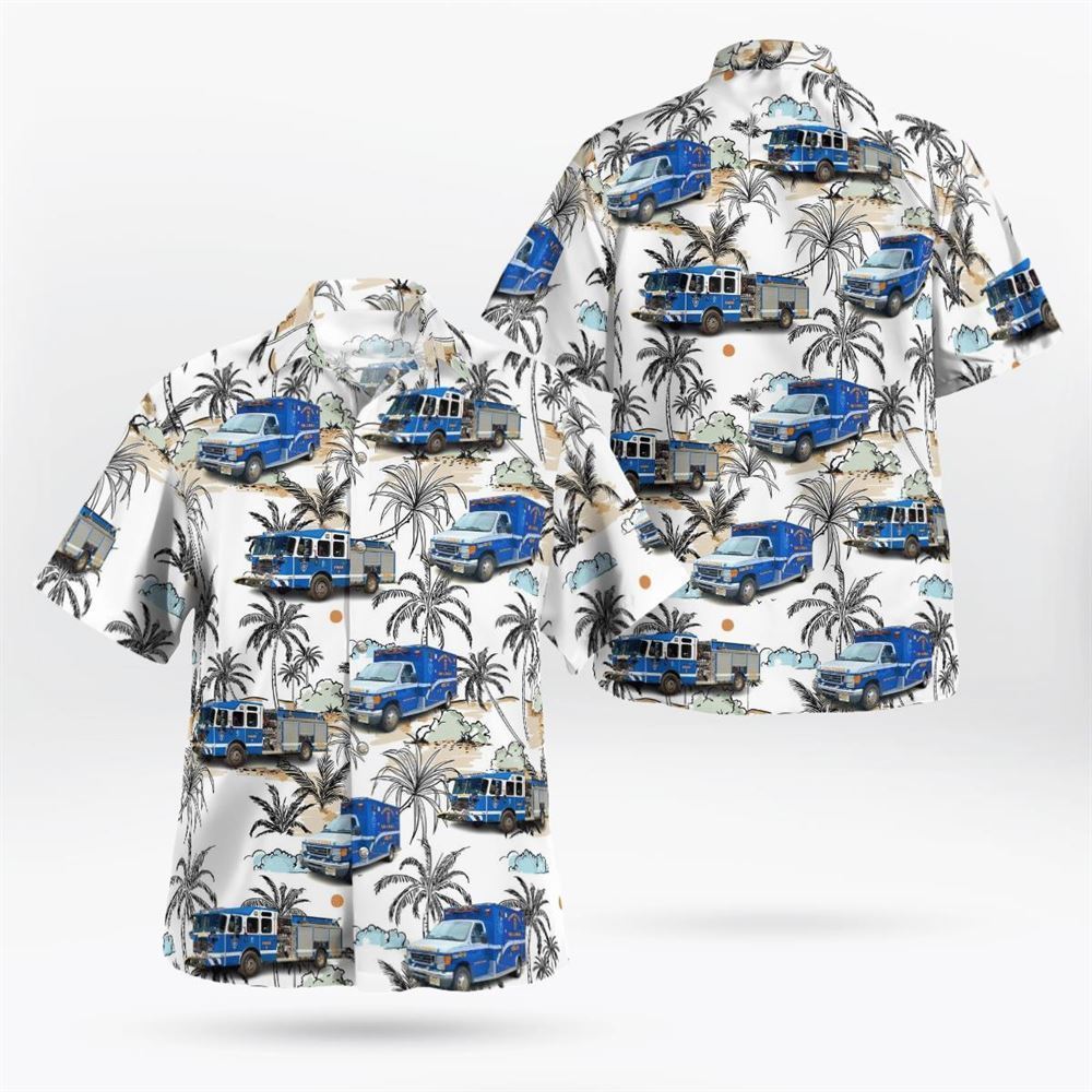Hampton Township Fire & Rescue, Newton, NJ Hawaiian Shirt – Gifts For Firefighters In Hampton Township, NJ