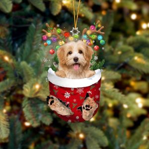 Havanese In Snow Pocket Christmas Ornament –&hellip;
