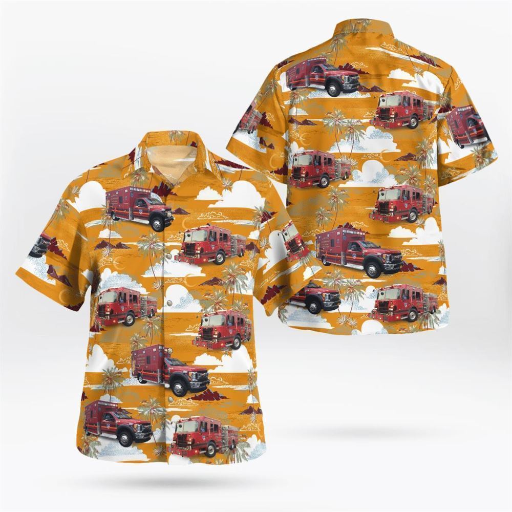 Hewlett Fire Department, Hewlett, NY Hawaiian Shirt – Gifts For Firefighters In Hewlett, NY