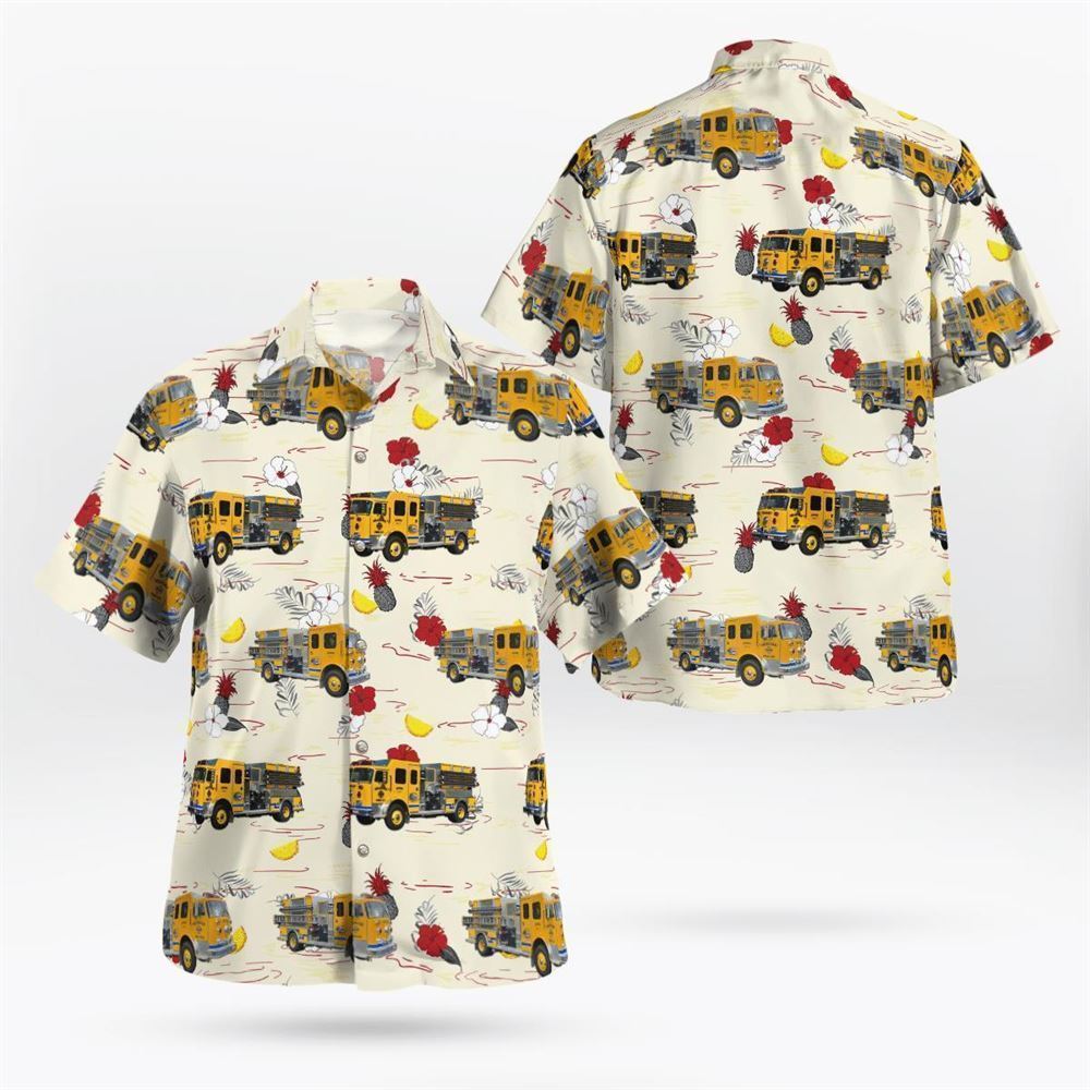 Hillsdale, NY, Hillsdale Fire Company # 1 Hawaiian Shirt – Gifts For Firefighters In Hillsdale, NY