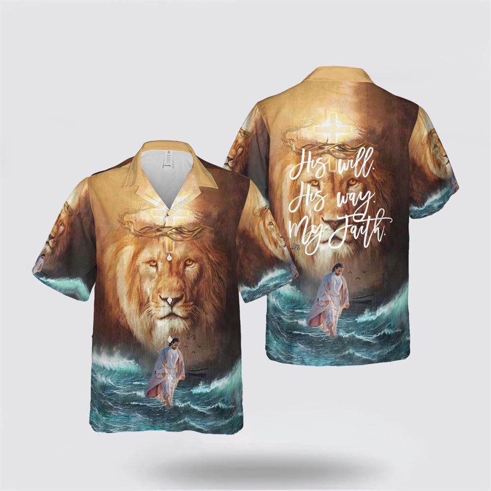 His Will His Way My Faith Jesus Hawaiian Shirts – Gifts For Christians