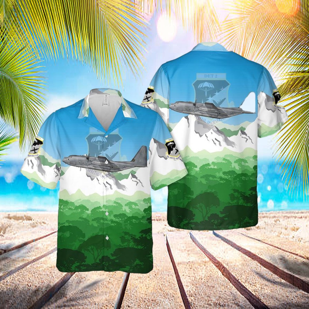 Hurlburt Field, Florida, Us Air Force 08-5697, Mc-130j Commando II Cr-2, 492nd Sotrg Det 2 Hawaiian Shirt – Hawaiian Outfit For Men