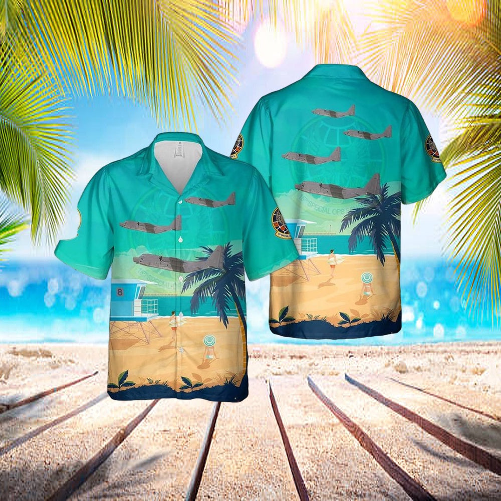Hurlburt Field, Florida, Us Air Force 15th Special Operations Squadron Mc-130h Combat Talon II Hawaiian Shirt – Hawaiian Outfit For Men