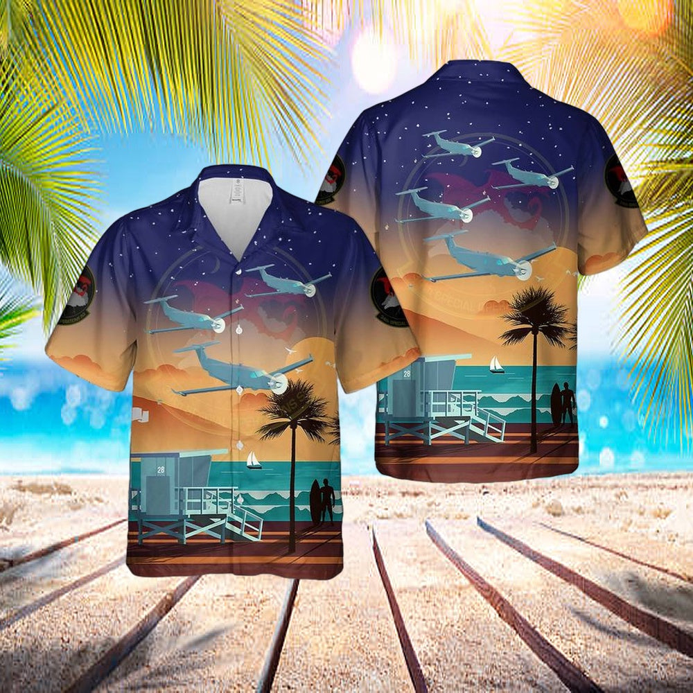 Hurlburt Field, Florida, Us Air Force 34th Special Operations Squadron U-28a Draco Hawaiian Shirt – Hawaiian Outfit For Men