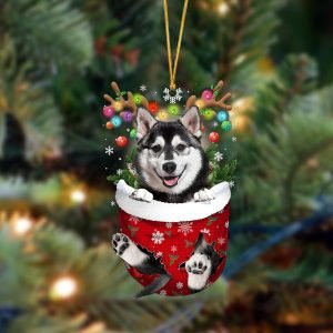 Husky-In Christmas Pocket Two Sides Christmas Plastic&hellip;