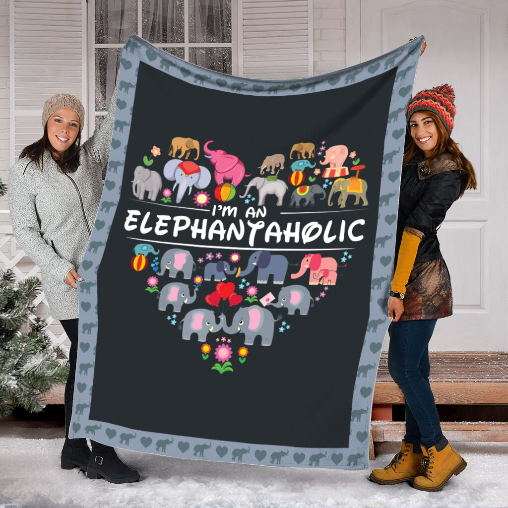 I’m An Elephantaholic Fleece Throw Blanket – Throw Blankets For Couch – Best Blanket For All Seasons I’m An Elephantaholic Fleece Throw Blanket – Throw Blankets For Couch – Best Blanket For All Seasons