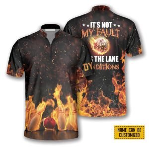 It’s Not My Fault It’s The Lane Conditions Bowling Personalized Names Jersey Shirt – Gift For Bowling Enthusiasts