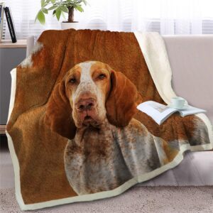 Italian Pointer Face Fleece Throw Blanket –&hellip;