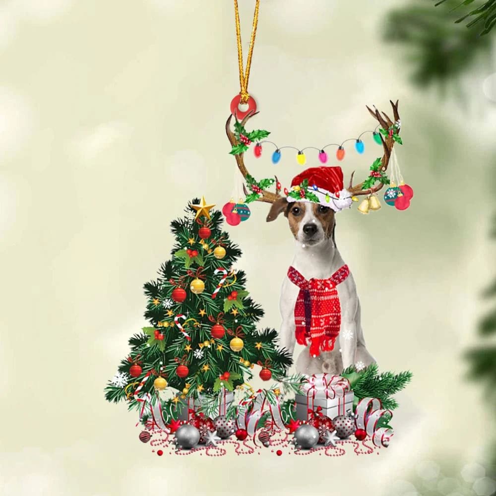 Jack Russell Terrier Christmas Tree Gift Hanging Christmas Plastic Hanging Ornament – Funny Ornament Jack Russell Terrier Christmas Tree Gift Hanging Christmas Plastic Hanging Ornament – Funny Ornament