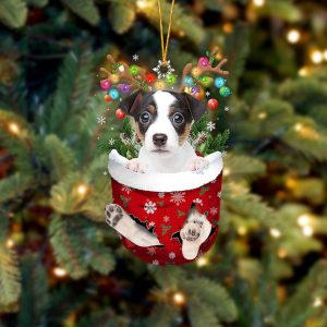 Jack Russell Terrier In Snow Pocket Christmas&hellip;