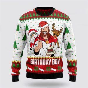 Jesus Birthday Boy Ugly Christmas Sweater –&hellip;