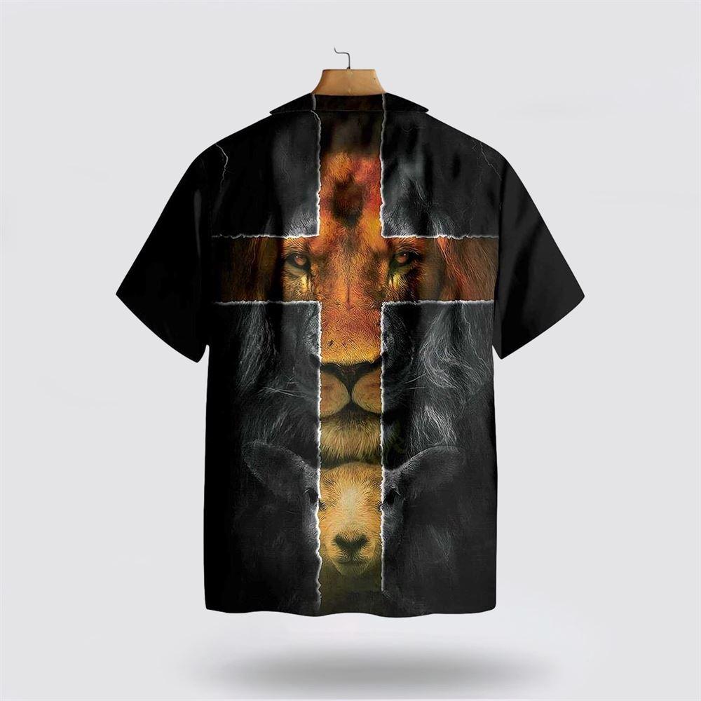 Jesus Amazing Lion And Lamb Hawaiian Shirt – Gifts For Christians
