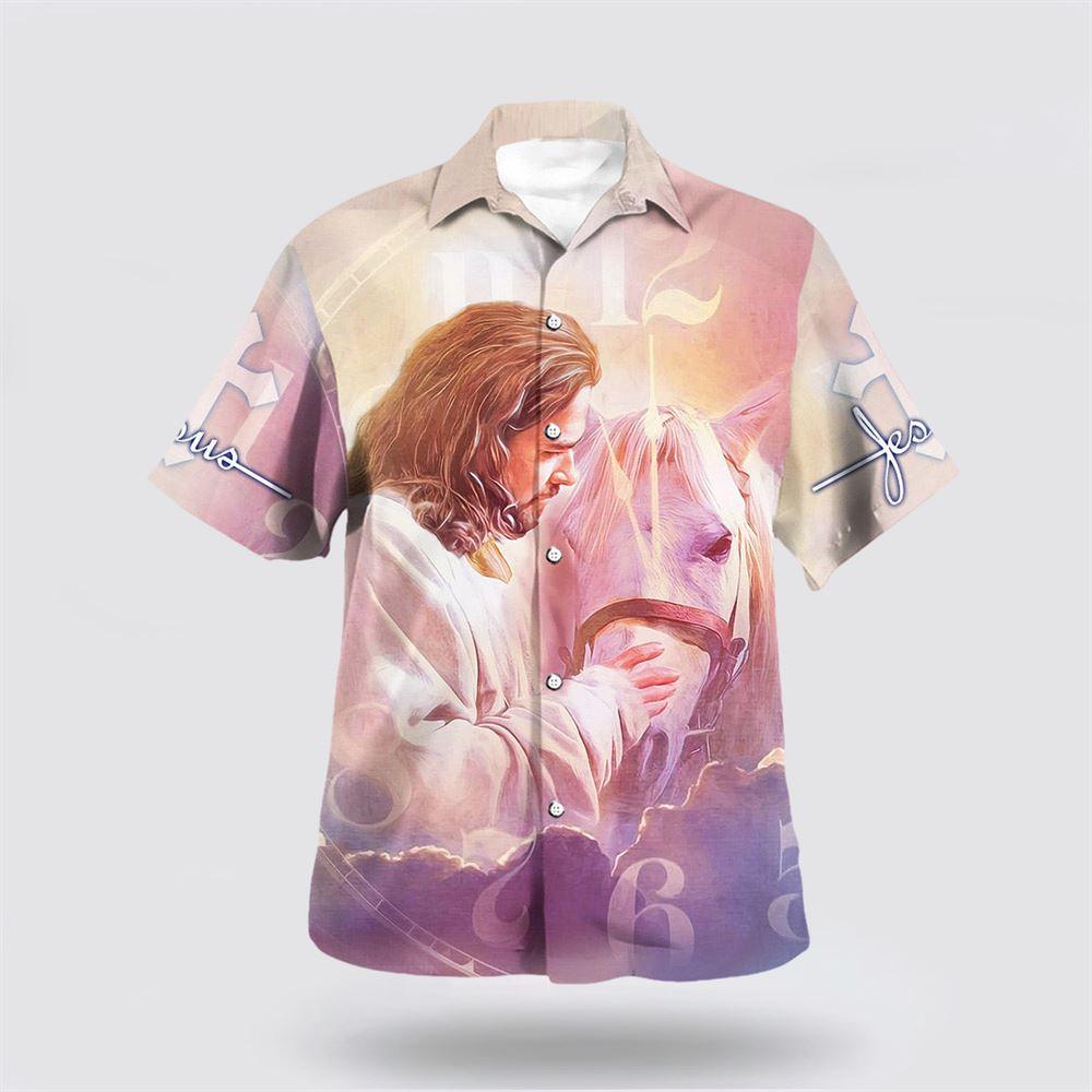 Jesus And Horses Hawaiian Shirts For Men And Women – Gifts For Christians