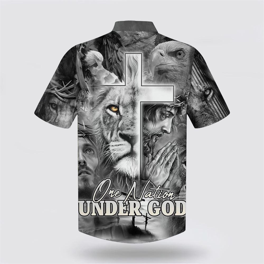 Jesus And The Lion Of Judah Hawaiian Shirt – Gifts For Christians