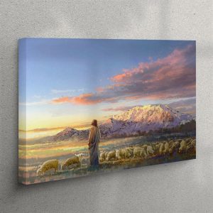 Jesus And The Sheep Canvas Art –&hellip;