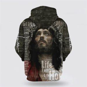 Jesus Christ Crown Of Thorns All Over Print 3D Hoodie Gifts For Christian Families 2 xjbydd.jpg