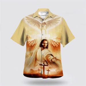 Jesus Christ Reaching Out Hand Hawaiian Shirts&hellip;