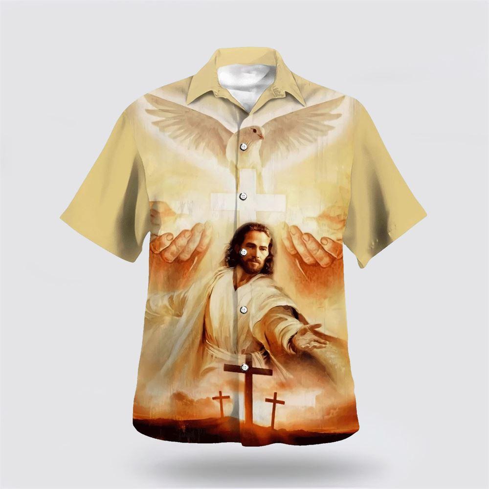 Jesus Christ Reaching Out Hand Hawaiian Shirts For Men And Women – Gifts For Christians