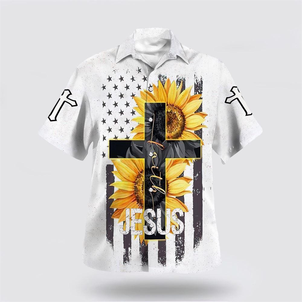 Jesus Faith Sunflower Hawaiian Shirts For Men And Women – Gifts For Christians