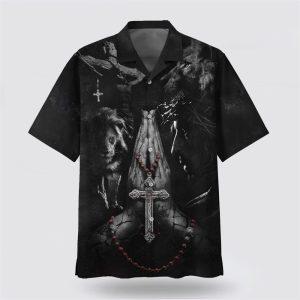 Jesus Hands Praying Lion Hawaiian Shirts –&hellip;
