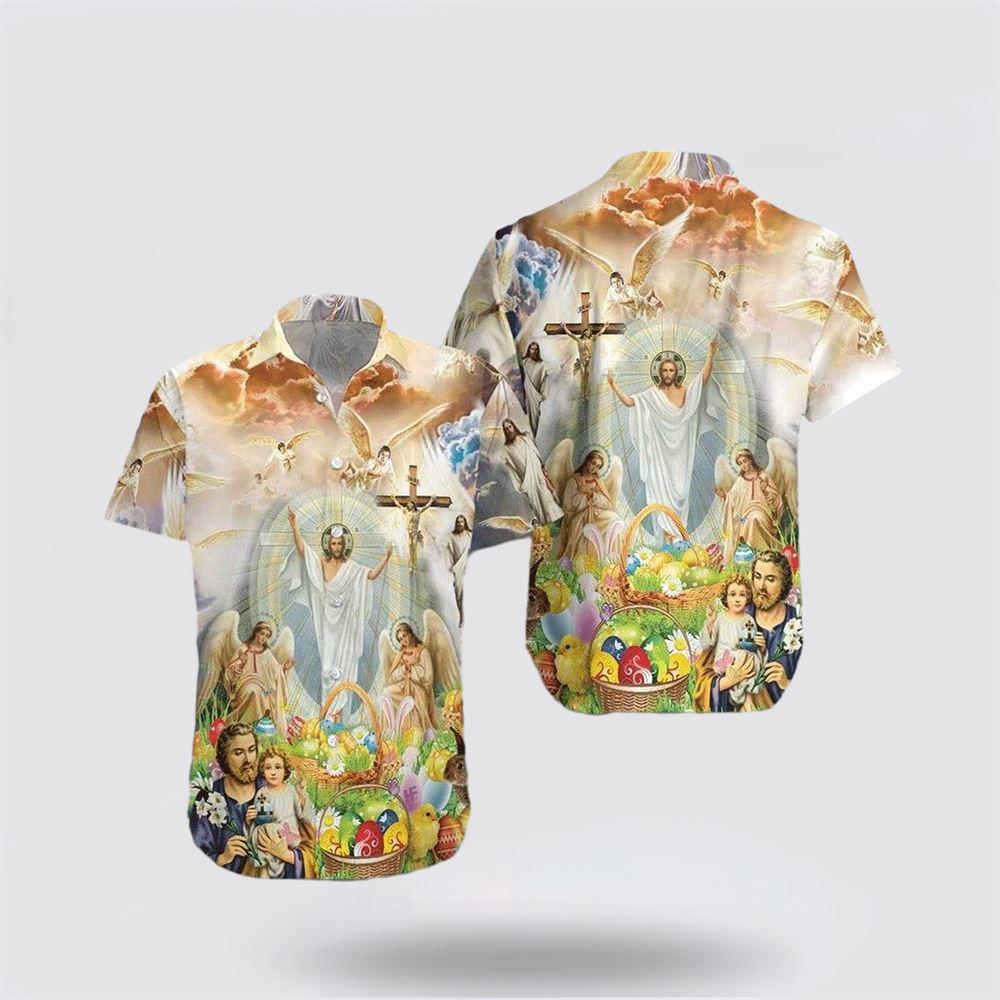 Jesus Happy Easter Christian Hawaiian Shirt – Gifts For Christians