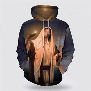 Jesus Holding Candle All Over Print 3D&hellip;
