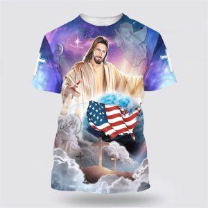 Jesus Holding The Earth All Over Print&hellip;