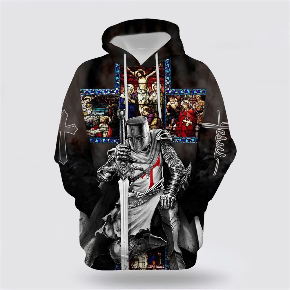 Jesus Is My God My King My Lord My Savior All Over Print 3D Hoodie – Gifts For Christian Families