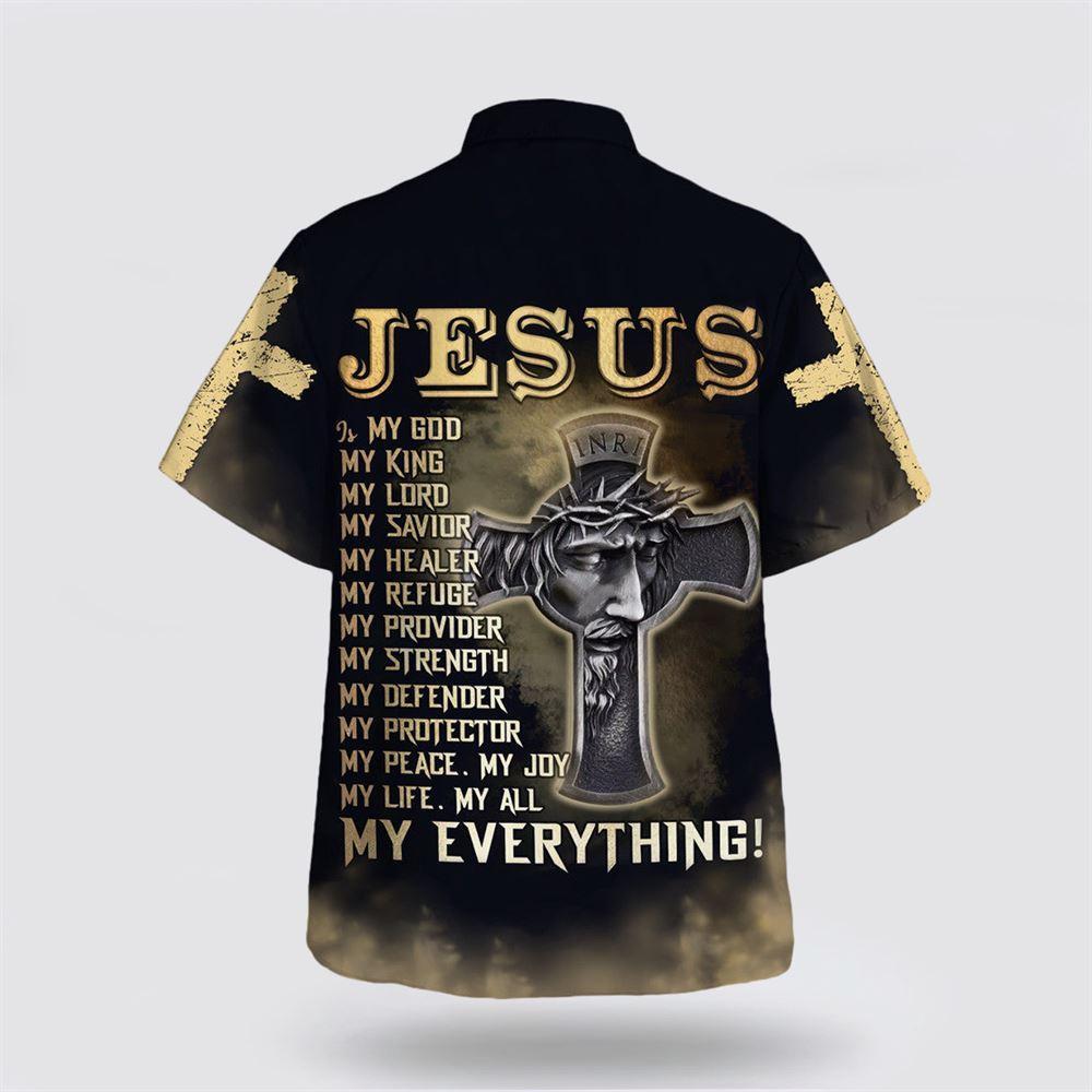 Jesus Is My God My King My Lord My Savior Hawaiian Shirt – Gifts For Christians
